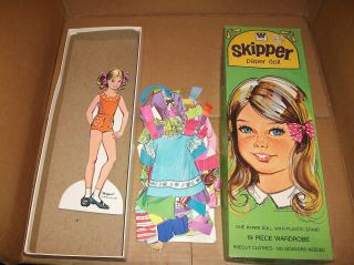 1967 Skipper Paper Doll Barbie Whitman Moc
