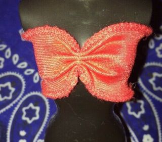 Barbie Doll Clothes Red Scrunch Bra Top Elastic Barbie Clothing