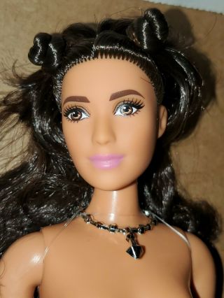 Fashionista 65 Powder Pink Lace Curvy Barbie Doll Nude For Ooak Or Play