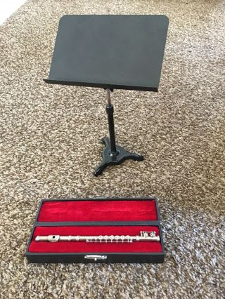 American Girl Flute Set With Stand Music Case Ln Retired