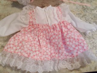 Doll Dress and Bonnet For 8 to 10 inch Baby Doll 3