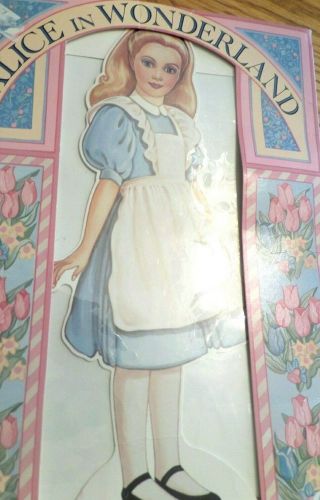 1992 Peck - Gandre Alice In Wonderland Paper Dolls Complete,  Uncut And