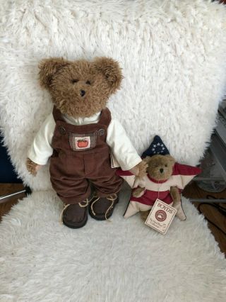 Two Boyds Bears With Paper Tags Attached