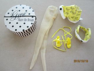 Ashton Drake 1998 Gene Yellow Bikini Outfit Only,  Hat Box No Gene Doll