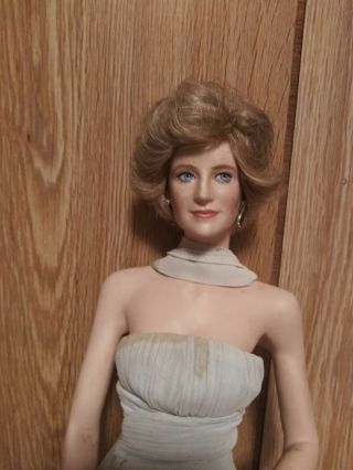 The Franklin Princess Diana Doll Light Blue Gown