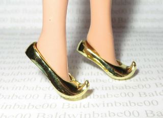 Shoes Barbie Doll I Dream Of Jeannie Metallic Gold Standard Whimsical Pumps